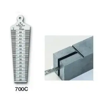 แผ่นเกจวัดระยะห่างของร่องชิ้นงาน Taper Gage 700C