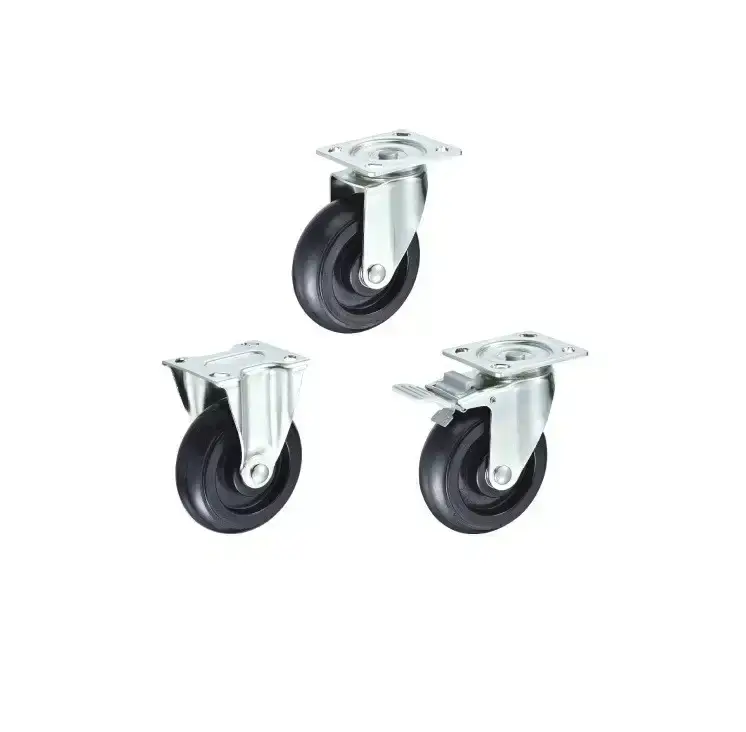 ลูกล้อยาง รุ่นน้ำหนัก 300kgf Heavy Duty Casters GR-A series (Rubber Wheel) - Load Capacity