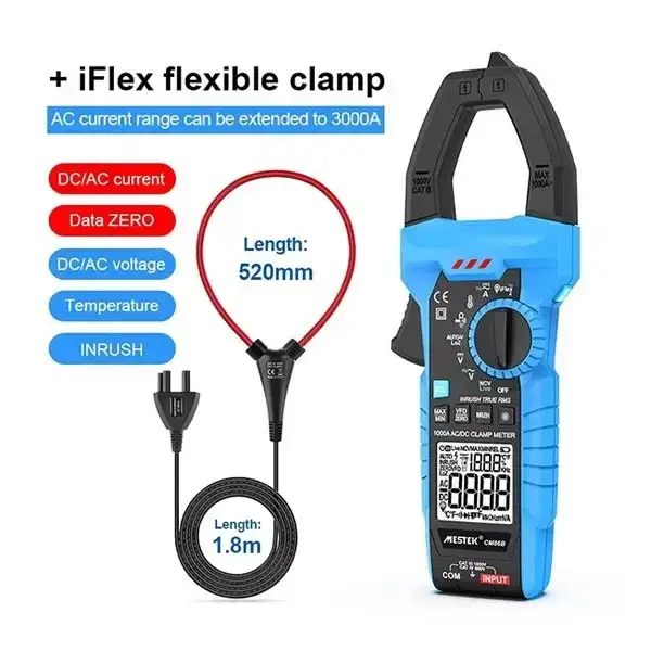 แคล้มป์มิเตอร์ CM86B Clamp Meter 1000A with iFlex 3000A