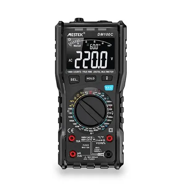 มัลติมิเตอร์ DM100C True RMS Digital Multimeter Auto-Manual Range