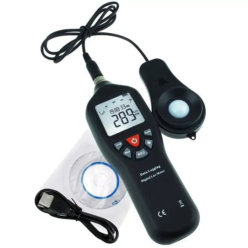 เครื่องวัดแสงพร้อมบันทึกข้อมูล Lux Meter 0-200,000 with datalogger