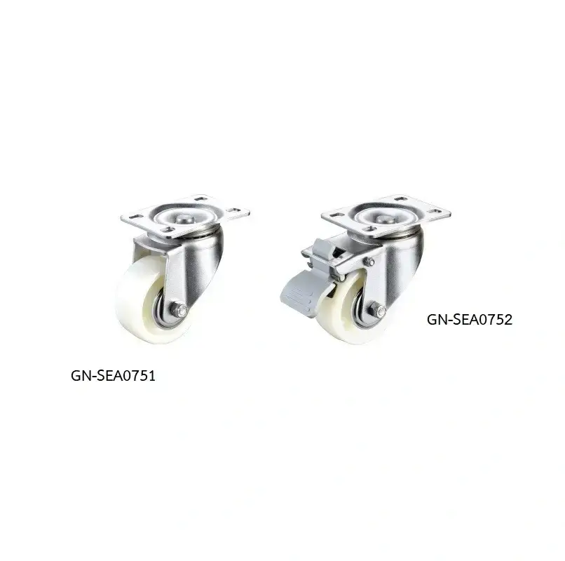 ลูกล้อไนลอน รุ่นน้ำหนัก 200kgf Medium Duty Casters GN-SEA075 series (Nylon Wheel, SUS304) - Load Capacity