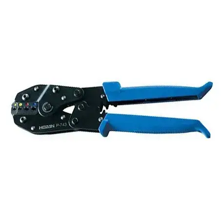 คีมย้ำหางปลาแบบหุ่มฉนวน Insulating Crimping Tool HOZAN P-743