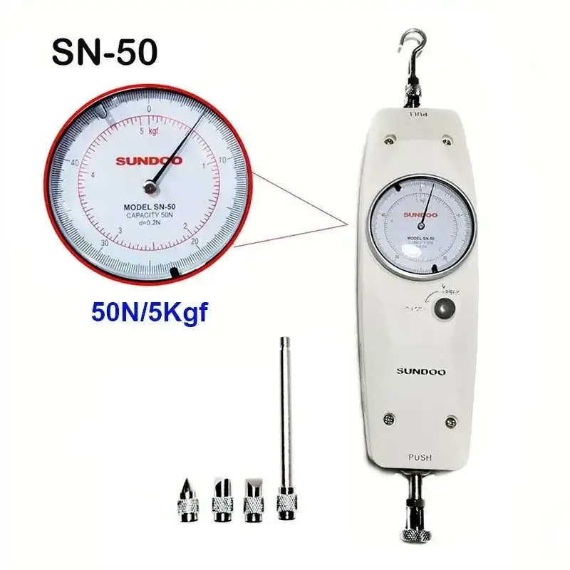 เครื่องวัดแรงดึงแรงกด SN-50 Analog Push Pull gauge 50N/5Kgf