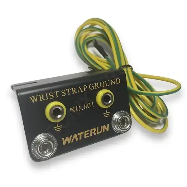 กราวด์เชื่อมสายรัดข้อมือกันไฟฟ้าสถิต Wrist Strap Ground dual socket
