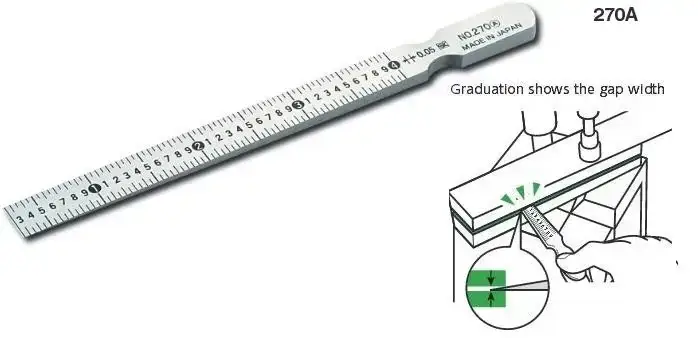 แผ่นวัดขนาดรู Taper Gage 270A
