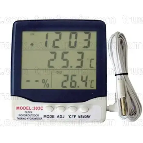 เครื่องวัดอุณหภูมิและความชื้นมีสายโพรบ 303C Thermo-Hygrometer รุ่น/รหัส 001037 รูปที่ 1