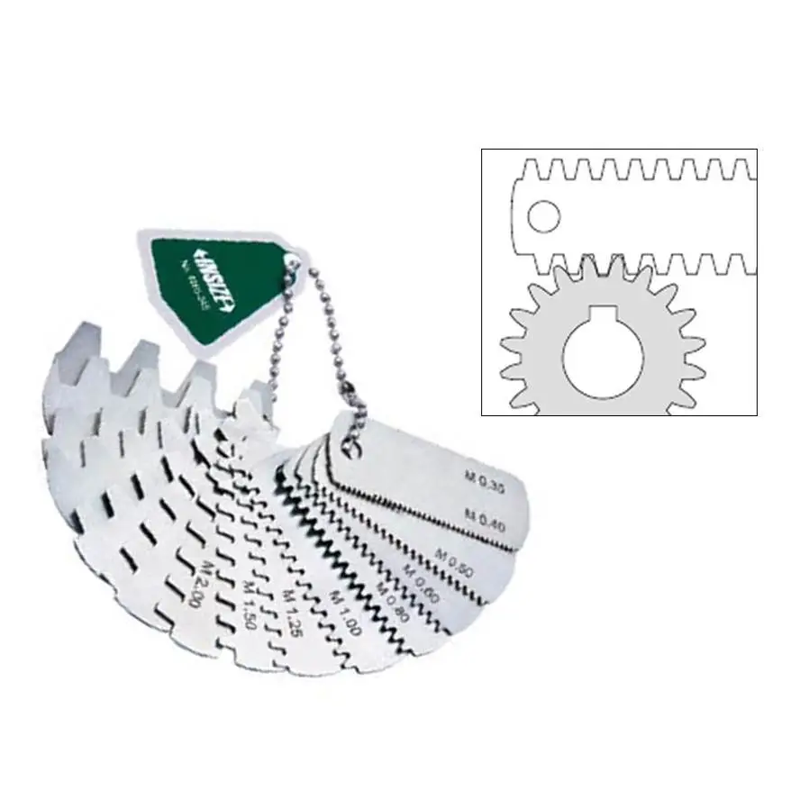 เกจวัดระยะฟันเฟือง INSIZE 4860-112 Gear Tooth Pitch Gages รุ่น/รหัส 001618 รูปที่ 1