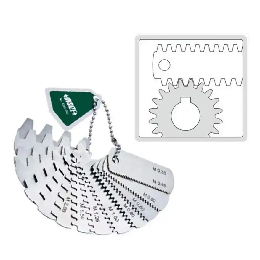 เกจวัดเฟืองระยะฟันเฟือง INSIZE 4860-145 Gear Tooth Pitch Gages รุ่น/รหัส 001616 รูปที่ 1