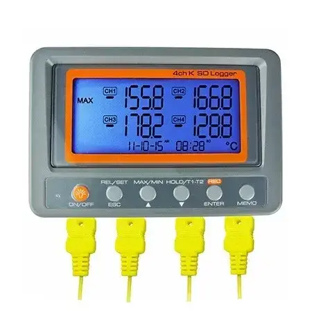 เครื่องวัดอุณหภูมิบันทึกข้อมูล 4 Channels Data logger Thermometer รุ่น/รหัส 000513 รูปที่ 3