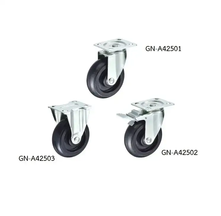 ลูกล้อยาง รุ่นน้ำหนัก 300kgf Heavy Duty Casters GR-A series (Rubber Wheel) - Load Capacity รุ่น/รหัส 001656 รูปที่ 2