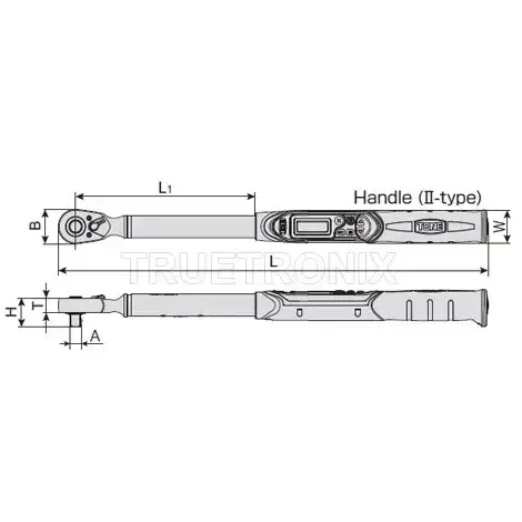 ประแจปอนด์ดิจิตอล 40-200Nm T4DT200H - Digital Torque Wrench รุ่น/รหัส 001195 รูปที่ 2