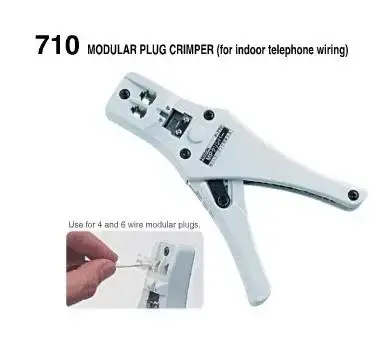 คีมย้ำโมดูล่าปลั๊กสำหรับสายโทรศัพท์ HOZAN P-710 MODULAR PLUG CRIMPER รุ่น/รหัส 000918 รูปที่ 1