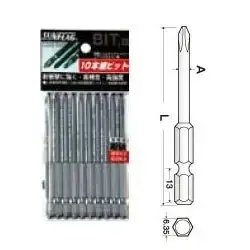 ดอกไขควงทอร์คไฟฟ้า HEX 6.35mm PH Bits Electric Screwdriver