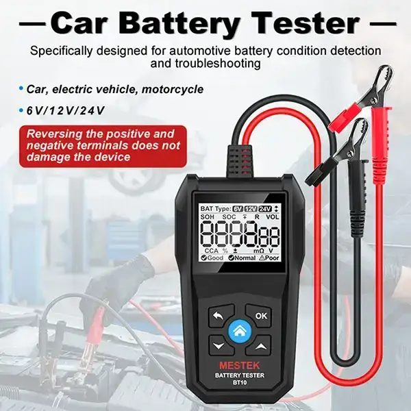 เครื่องทดสอบแบตเตอรี่ Battery Tester BT10 รุ่น/รหัส 002467 รูปที่ 2