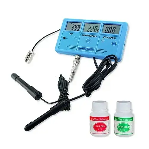 เครื่องวัดคุณภาพน้ำ 6-in-1 Water Quality Tester Aquarium EC CF TDS PH Temp C-F