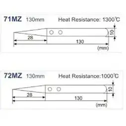 ทวิตเซอร์หัวเซรามิคทนความร้อนสูง Ceramic Head Tweezer รุ่น/รหัส 000769 รูปที่ 2