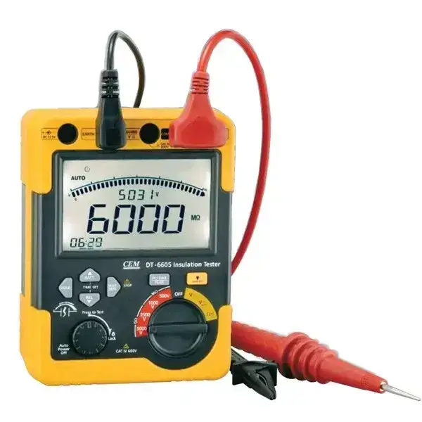 เครื่องทดสอบความเป็นฉนวน Insulation Mega Ohm meter DT-6605 รุ่น/รหัส 000268 รูปที่ 1