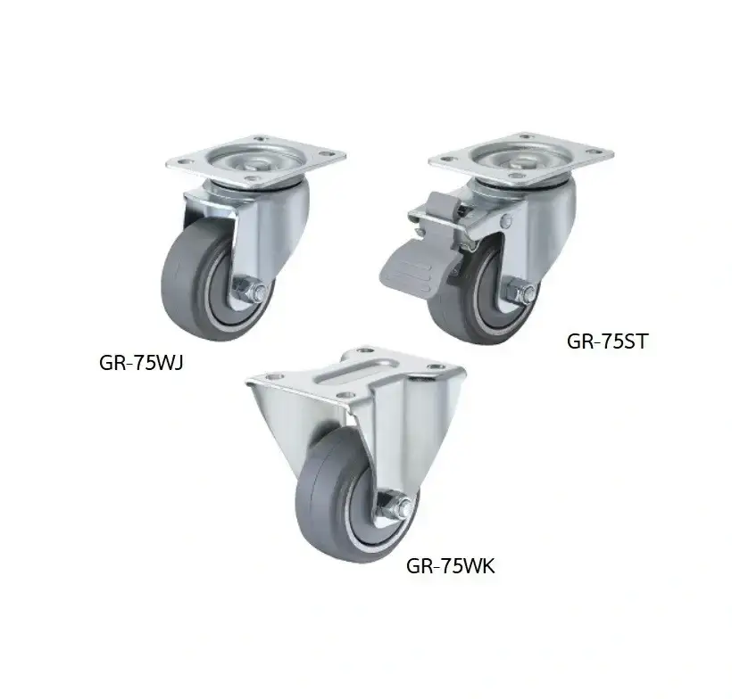ลูกล้อยาง รุ่น 150kgf Medium Duty Casters Rubber Wheel รุ่น/รหัส 001668 รูปที่ 2