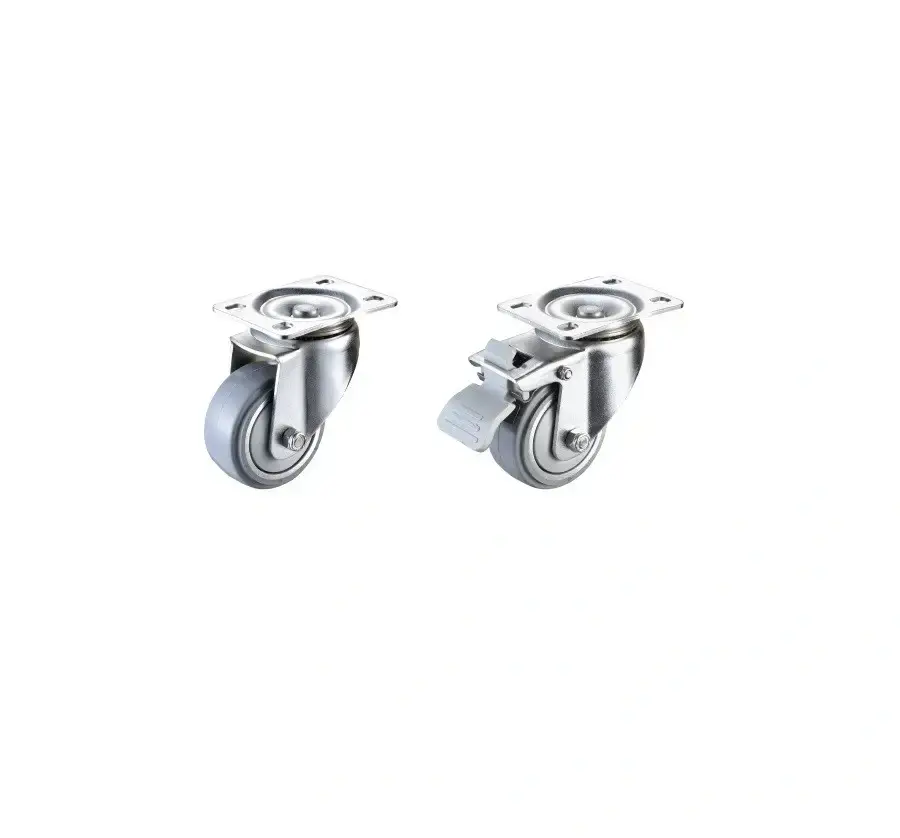 ลูกล้อยางรับน้ำหนัก 200kgf Wheel Rubber  Medium Duty Casters
