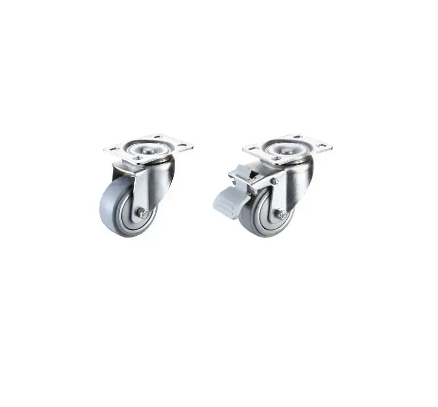 ลูกล้อยาง รุ่นน้ำหนัก 200kgf Wheel Rubber Medium Duty Casters