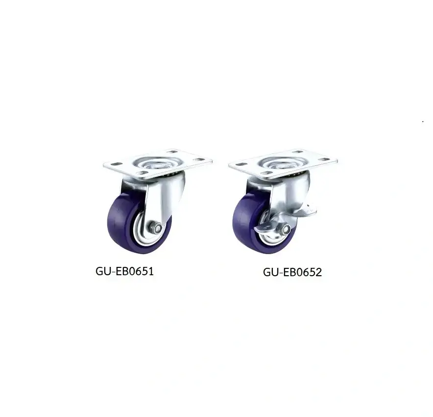 ลูกล้อยาง รุ่นน้ำหนัก 150kgf Medium Duty Casters GU-EB065 series (PU Wheel) - Load Capacity รุ่น/รหัส 001665 รูปที่ 3