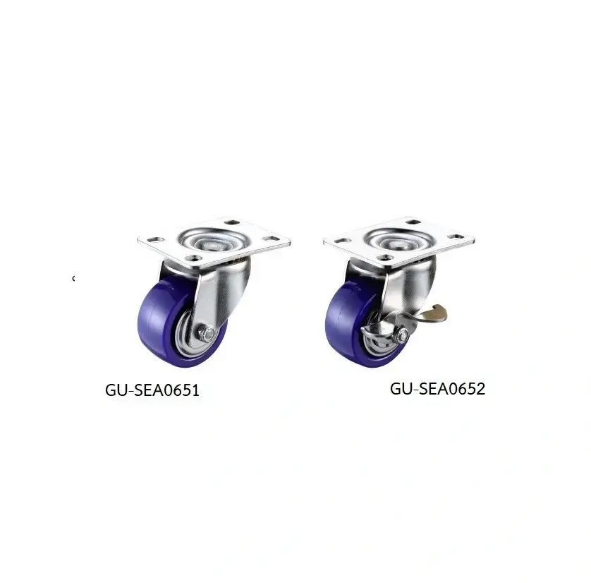 ลูกล้อยาง รุ่นน้ำหนัก 150kgf Medium Duty Casters GU-SEA065 series (PU Wheel, SUS304) - Load Capacity รุ่น/รหัส 001664 รูปที่ 2