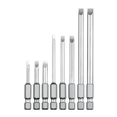 ดอกไขควงทอร์คไฟฟ้าปลายแบน Flat Type Hex 6.35mm Shank bits รุ่น/รหัส 002482 รูปที่ 1