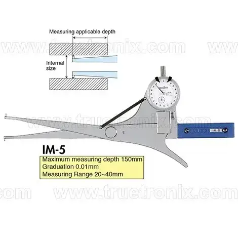 เกจวัดระยะภายในท่อ TECLOCK IM-5 Internal Dial Caliper Gauge 20-40 รุ่น/รหัส 000928 รูปที่ 1
