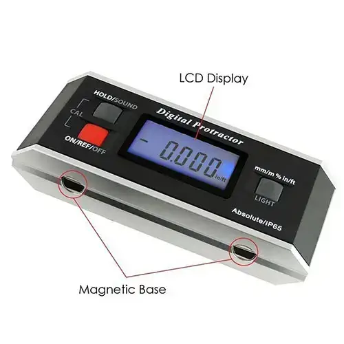 โปรแทรกเตอร์วัดมุมองศาดิจิตอล Digital Protractor 0-360 รุ่น/รหัส 000516 รูปที่ 2