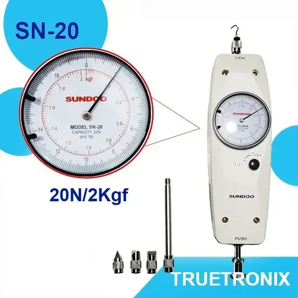 เครื่องวัดแรงดึงแรงกด SN-20 Analog force gauge 20N/2Kgf รุ่น/รหัส 002258 รูปที่ 1