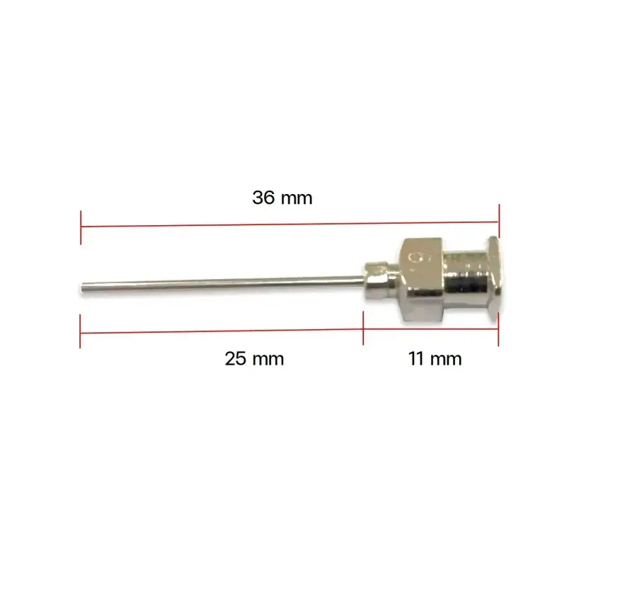 หัวเข็มหยอดกาวสแตนเลส Stainless needle dispensing tip รุ่น/รหัส 000495 รูปที่ 3