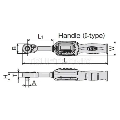 ประแจวัดแรงดิจิตอล 6-30Nm T2DT30H - Digital Torque Wrench รุ่น/รหัส 001190 รูปที่ 2