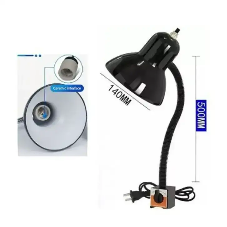 โคมไฟเครื่องจักรฐานแม่เหล็กขั้วเซรามิก Magnetic Stand Lamp TE27