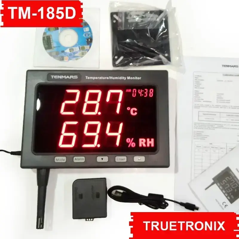 เครื่องบันทึกอุณหภูมิและความชื้น Thermo-Hygro meter TM-185D รุ่น/รหัส 001278 รูปที่ 3