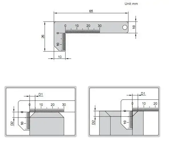 เกจวัด C Chamfer Gage รุ่น/รหัส 002116 รูปที่ 2