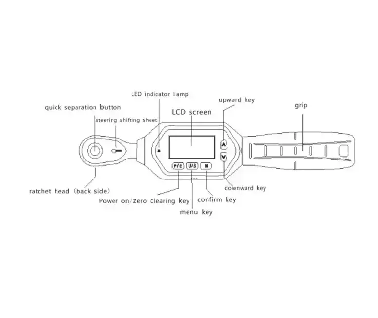 AWM-100 Mini Digital Torque Wrench 100Nm รุ่น/รหัส 002078 รูปที่ 4