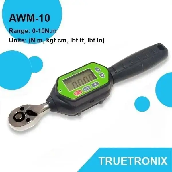 ประแจทอร์คขนาด 10Nm 10Nm Mini Digital Torque Wrench AWM-10