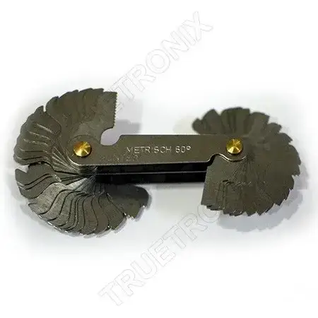 หวีวัดเกลียว วัดระยะเกลียว 52 ใบ จากเยอรมันนี German 52 blades Screw Pitch Gauges รุ่น/รหัส 001070 รูปที่ 3