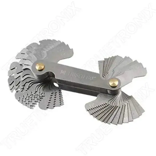 หวีวัดเกลียว วัดระยะเกลียว 52 ใบ จากเยอรมันนี German 52 blades Screw Pitch Gauges รุ่น/รหัส 001070 รูปที่ 1