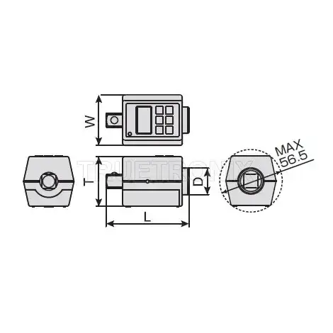 หัววัดทอร์คดิจิตอล 20-200Nm H4DT200 - Digital Torque Adapter รุ่น/รหัส 001200 รูปที่ 3