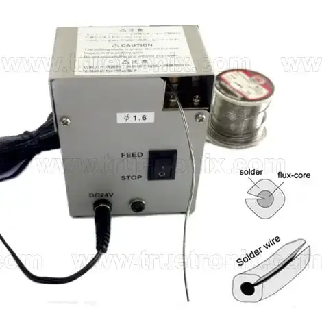 เครื่องจ่ายและผ่าลวดตะกั่ว WT-375 Solder Feeding Machine รุ่น/รหัส 001154 รูปที่ 4